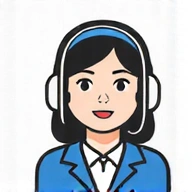 A stylized icon representing a customer support agent, without showing a face, conveying friendliness and helpfulness.