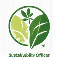 A stylized icon representing a sustainability officer, without showing a face, conveying environmental responsibility and eco-consciousness.
